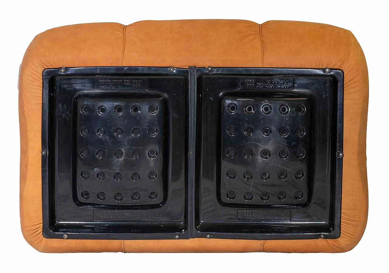 Jonathan De Pas, Donato D'Urbino and Paolo Lomazzi, Vintage Ciuingam Leather Sofa 1960s-1970s 7