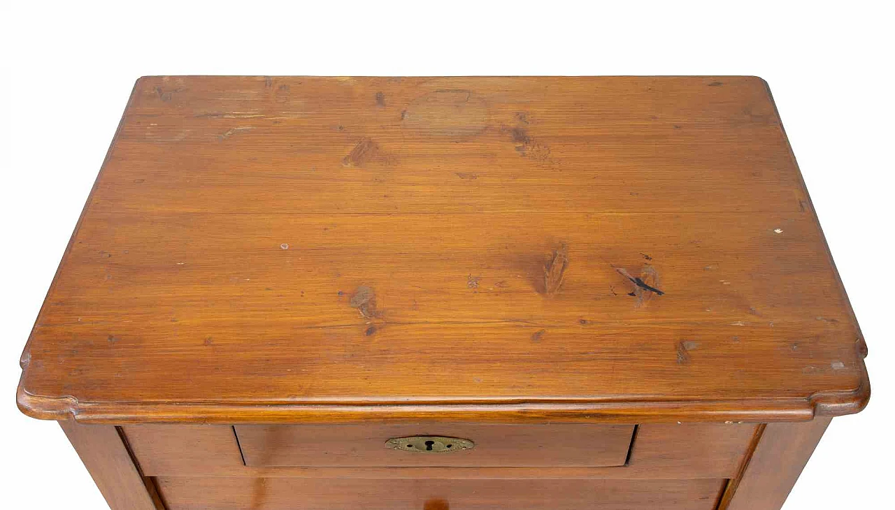 Artist XX century, Mid-Century Wooden Bedside Table 2000s 5