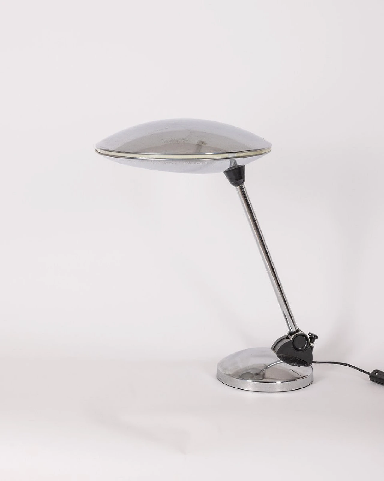 Ufo chromed metal table lamp by Aluminor, 1960s 1