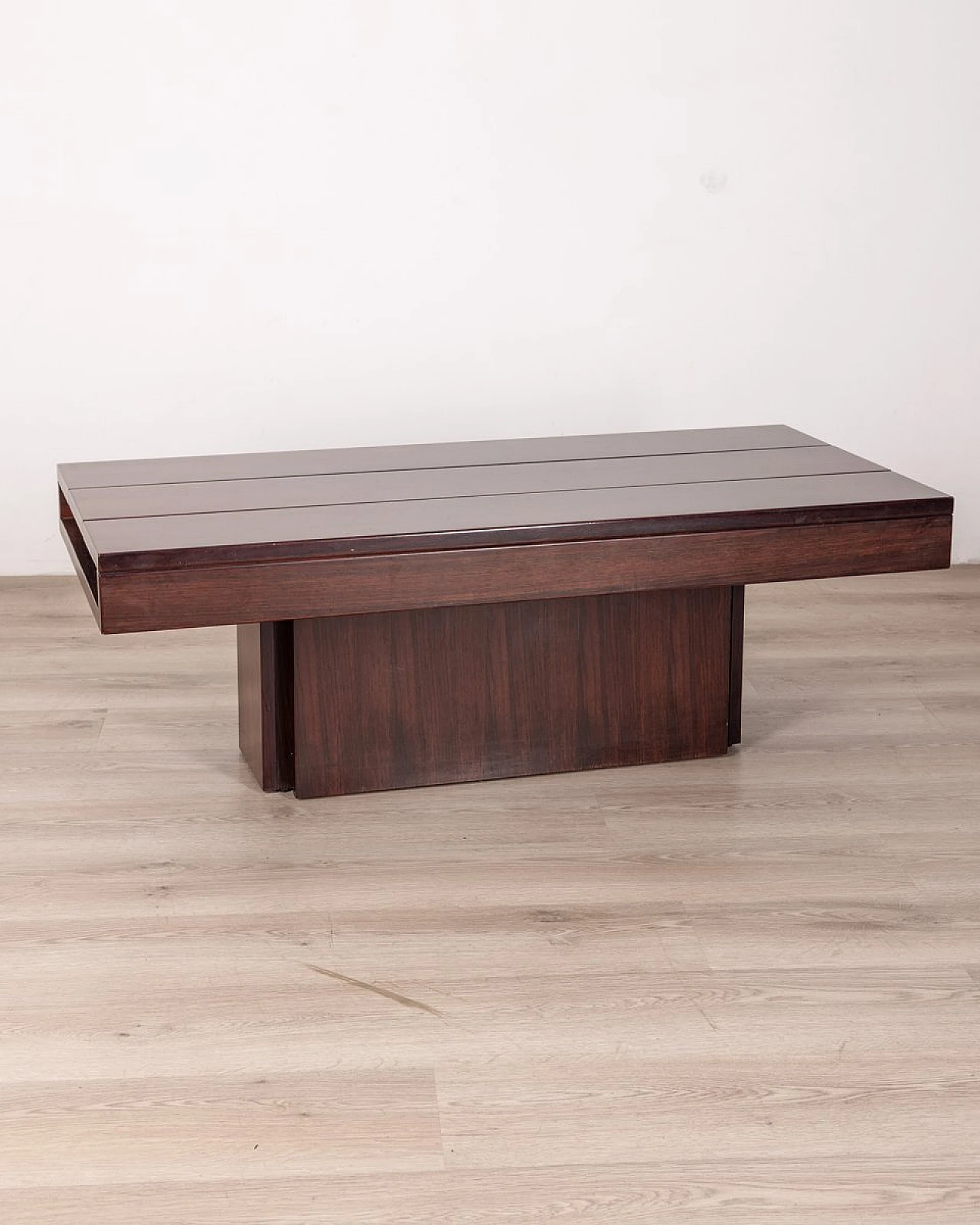 Wooden coffee table with internal storage compartment, 1960s 1