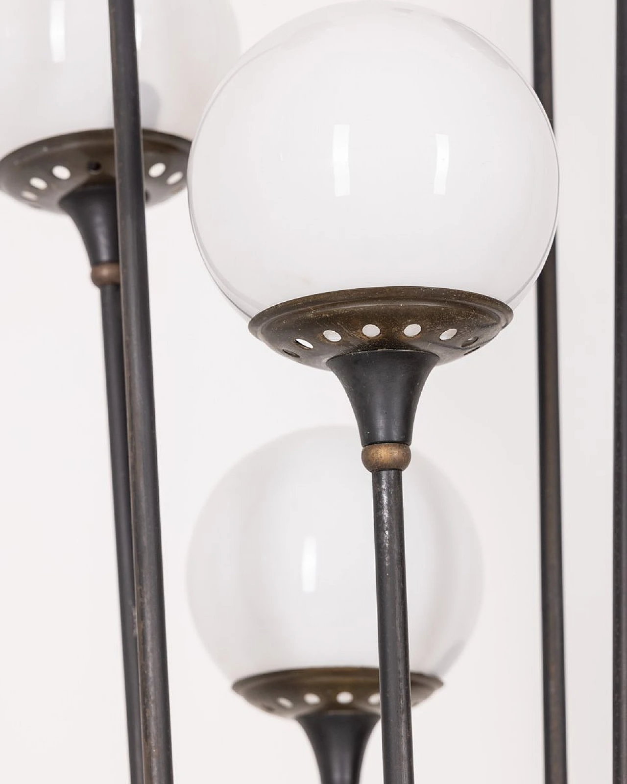 Alberello floor lamp in brass, glass & marble by Stilnovo, 1950s 4