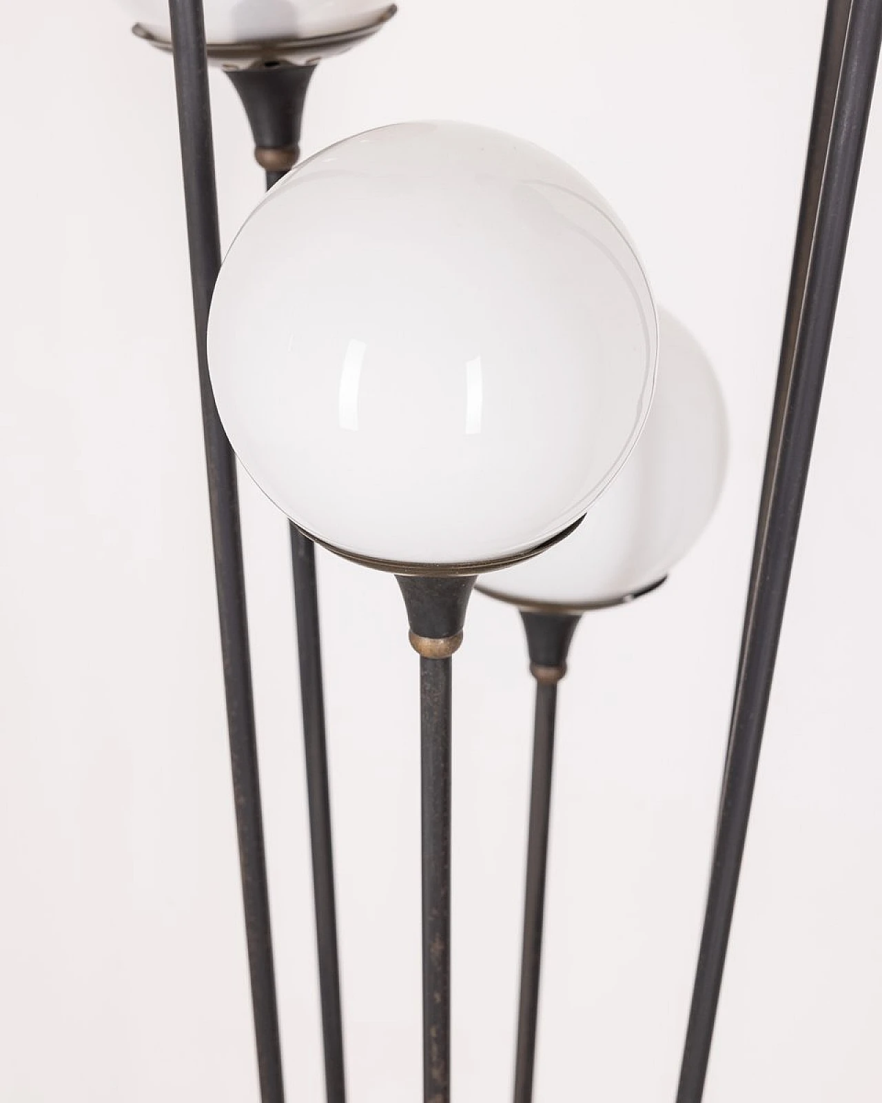 Alberello floor lamp in brass, glass & marble by Stilnovo, 1950s 5