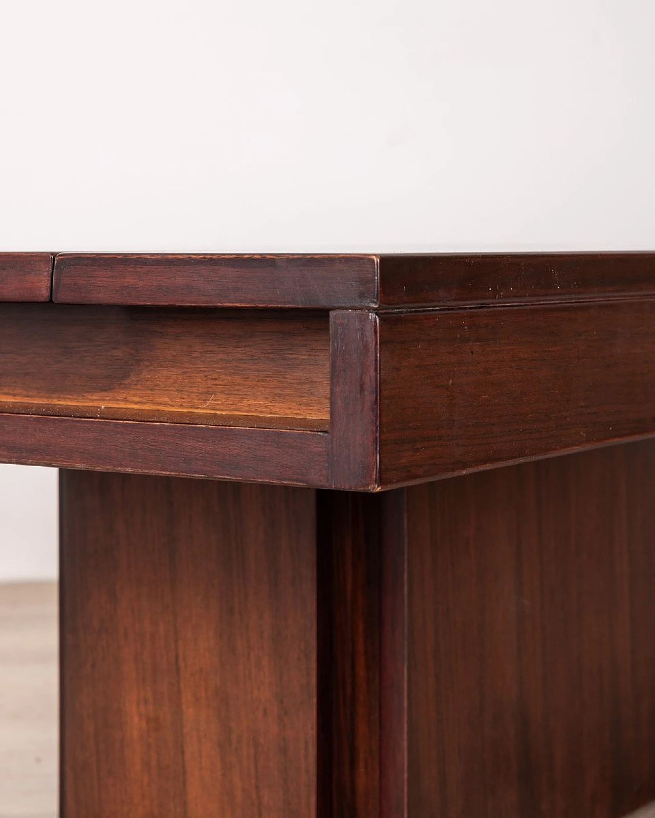 Wooden coffee table with internal storage compartment, 1960s 6