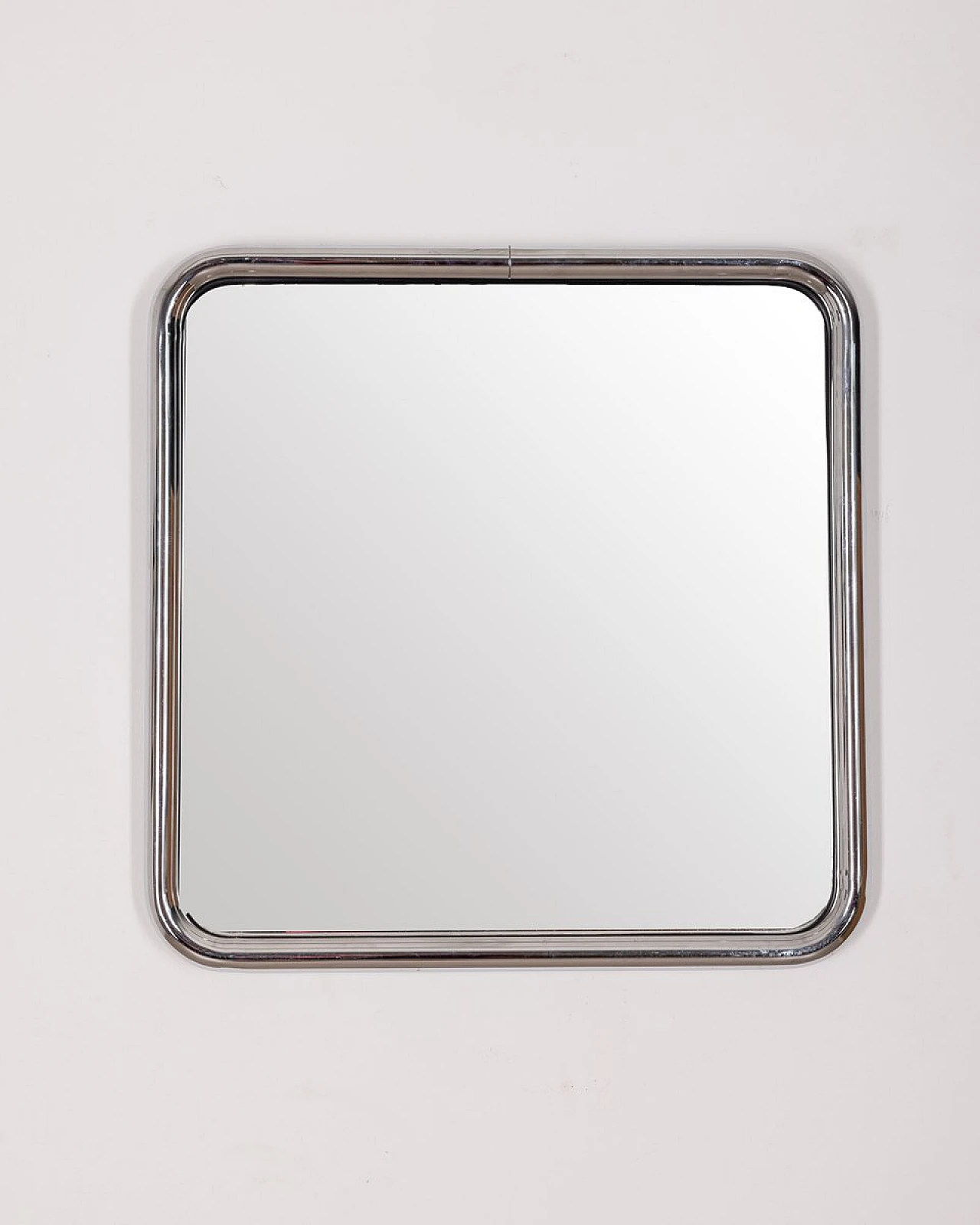 Chrome-plated metal wall mirror, 1960s 1