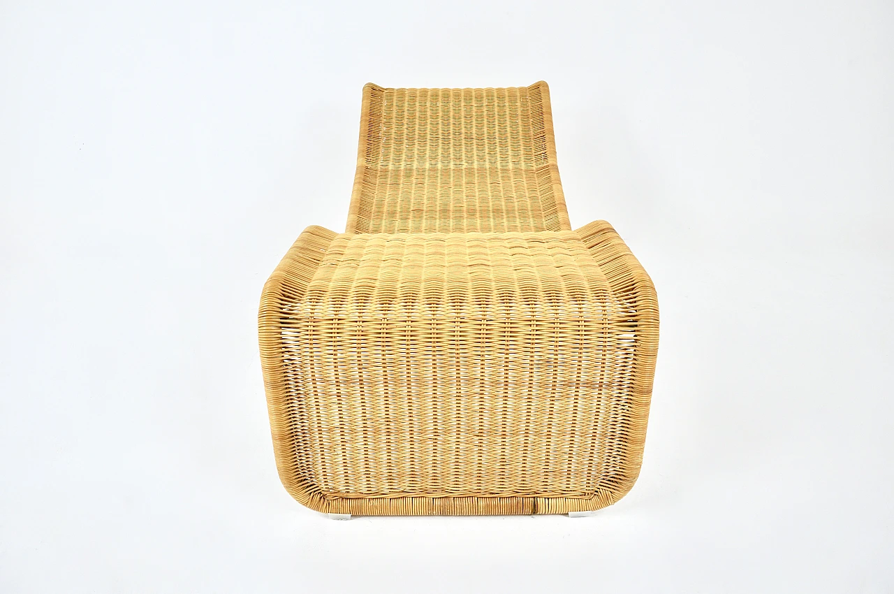 P3S rattan lounge chair by Tito Agnoli, 1960s 3