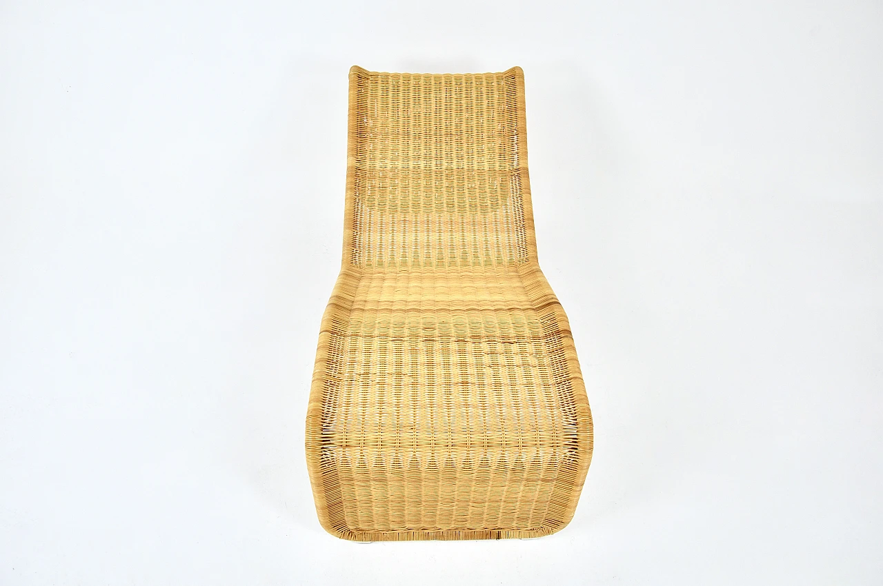 P3S rattan lounge chair by Tito Agnoli, 1960s 7