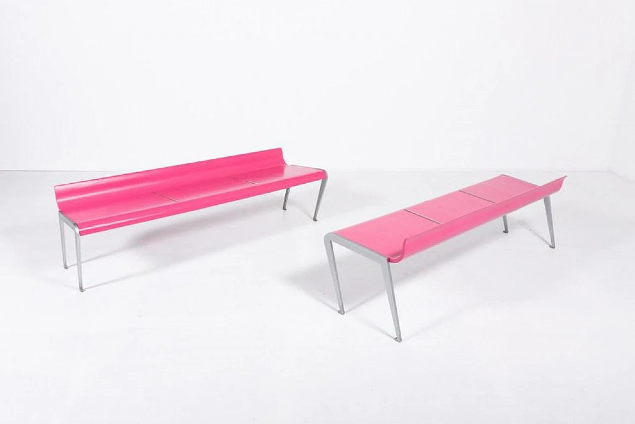 Sculptural ballet benches with a table by Marco Evaristti, 2000s 9