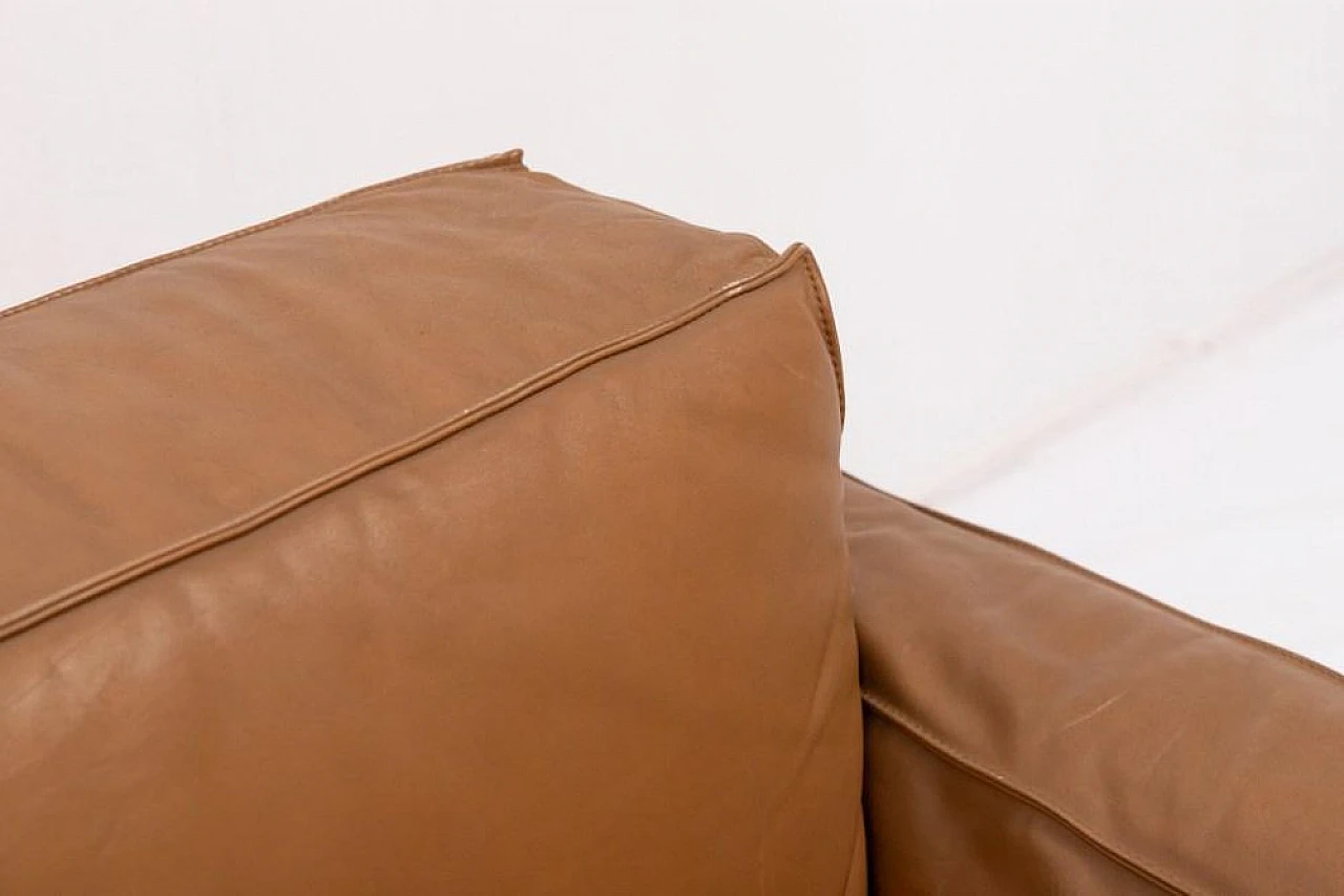 Modern cognac leather sofa, late 20th century 8