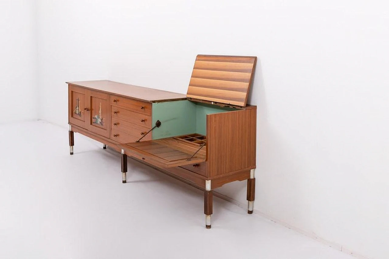 Credenza Mid-Century in legno, anni '50 3