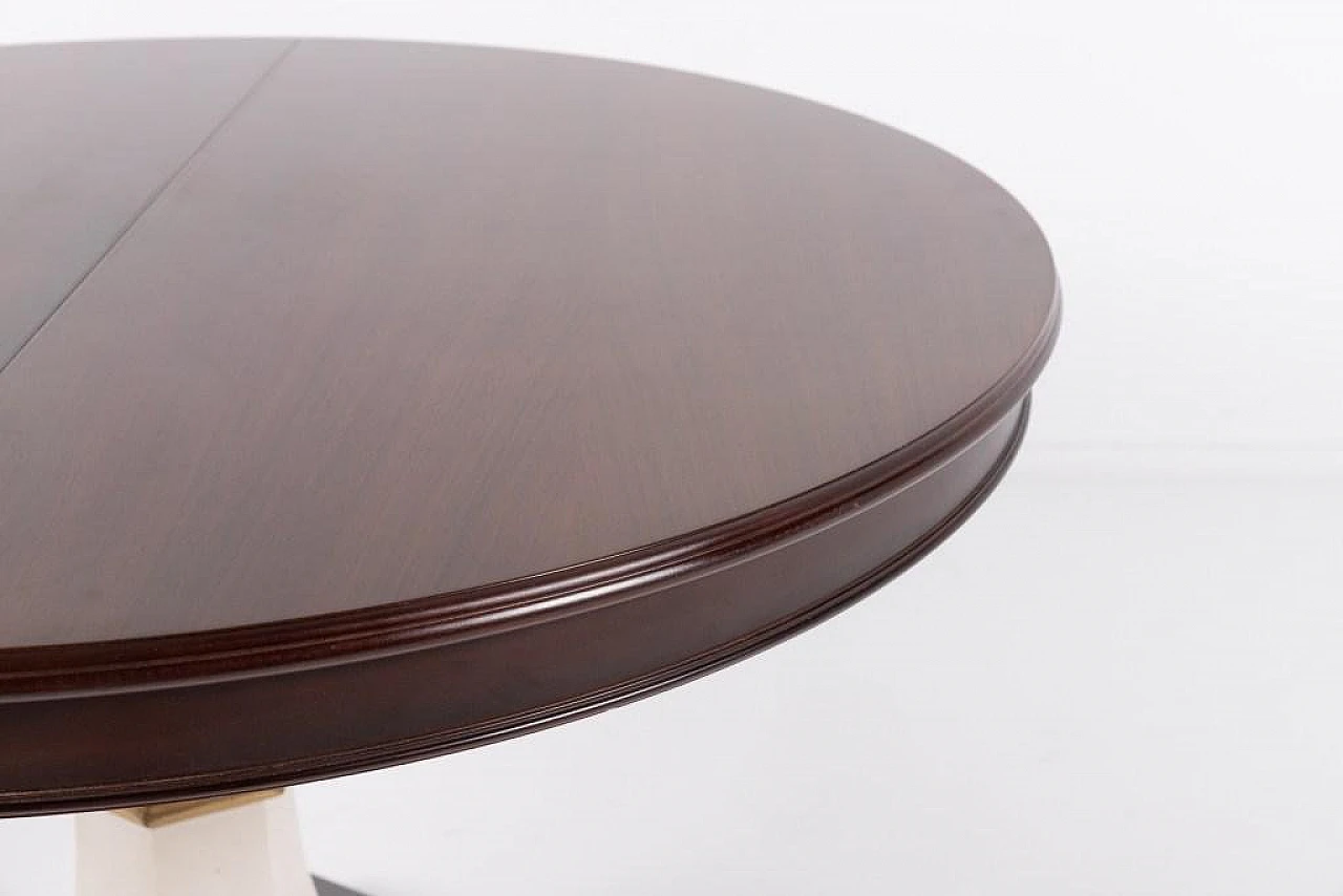 Mid-Century Modern Italian Extendable Round Table by Carlo Di Carli, 1950s 5