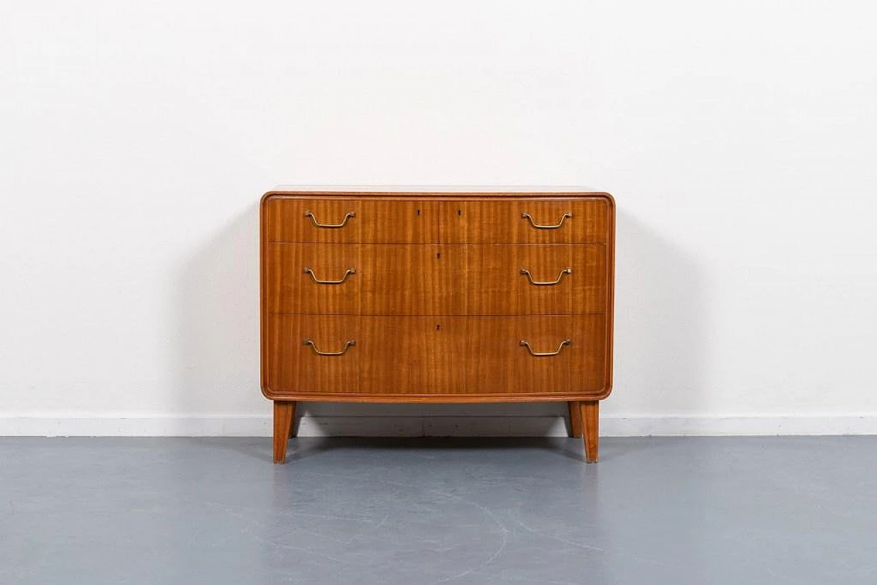 Wooden chest of drawers by Axel Larsson for Bodafors, 1960s 1