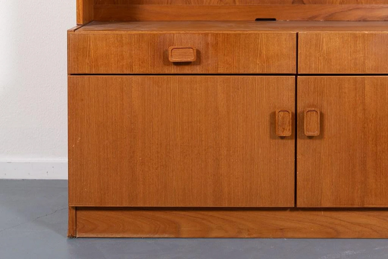 Credenza impiallacciato in teak di Denka, Danimarca 5