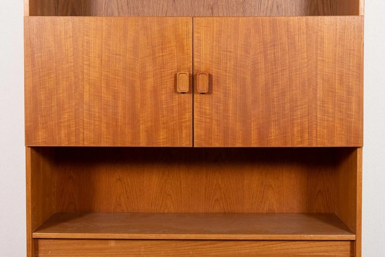 Credenza impiallacciato in teak di Denka, Danimarca 7