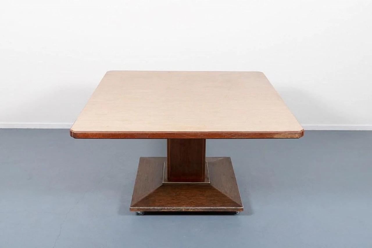 Monumental wooden table by Rud. Rasmussen, 1950s 1