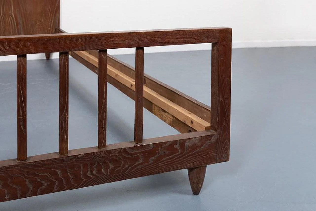 Wooden single bed by Paolo Buffa, 1950s 7