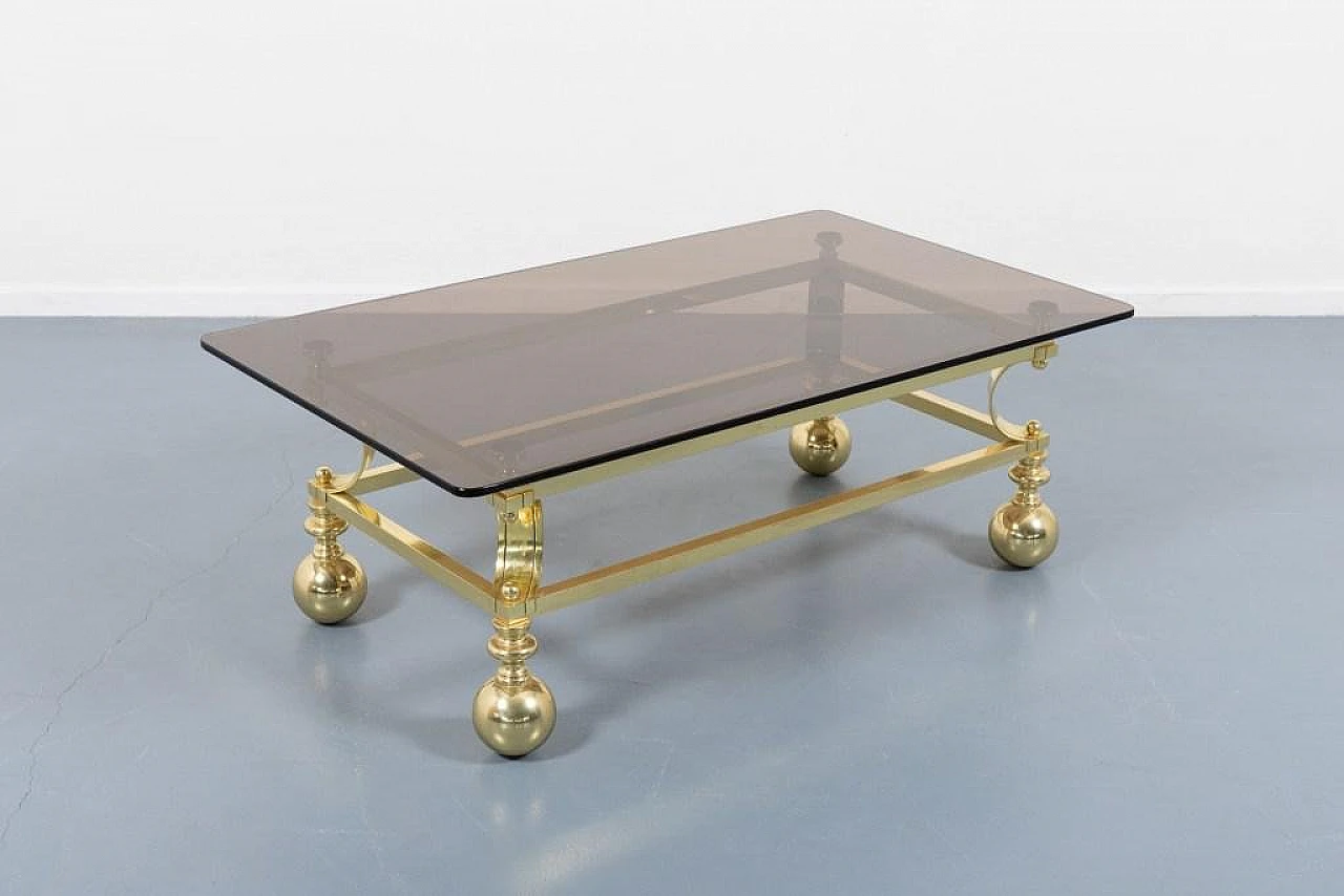 Coffee table in steel and smoked glass by Marzio Cecchi, 1970s 1