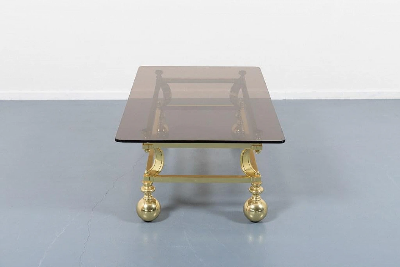 Coffee table in steel and smoked glass by Marzio Cecchi, 1970s 4