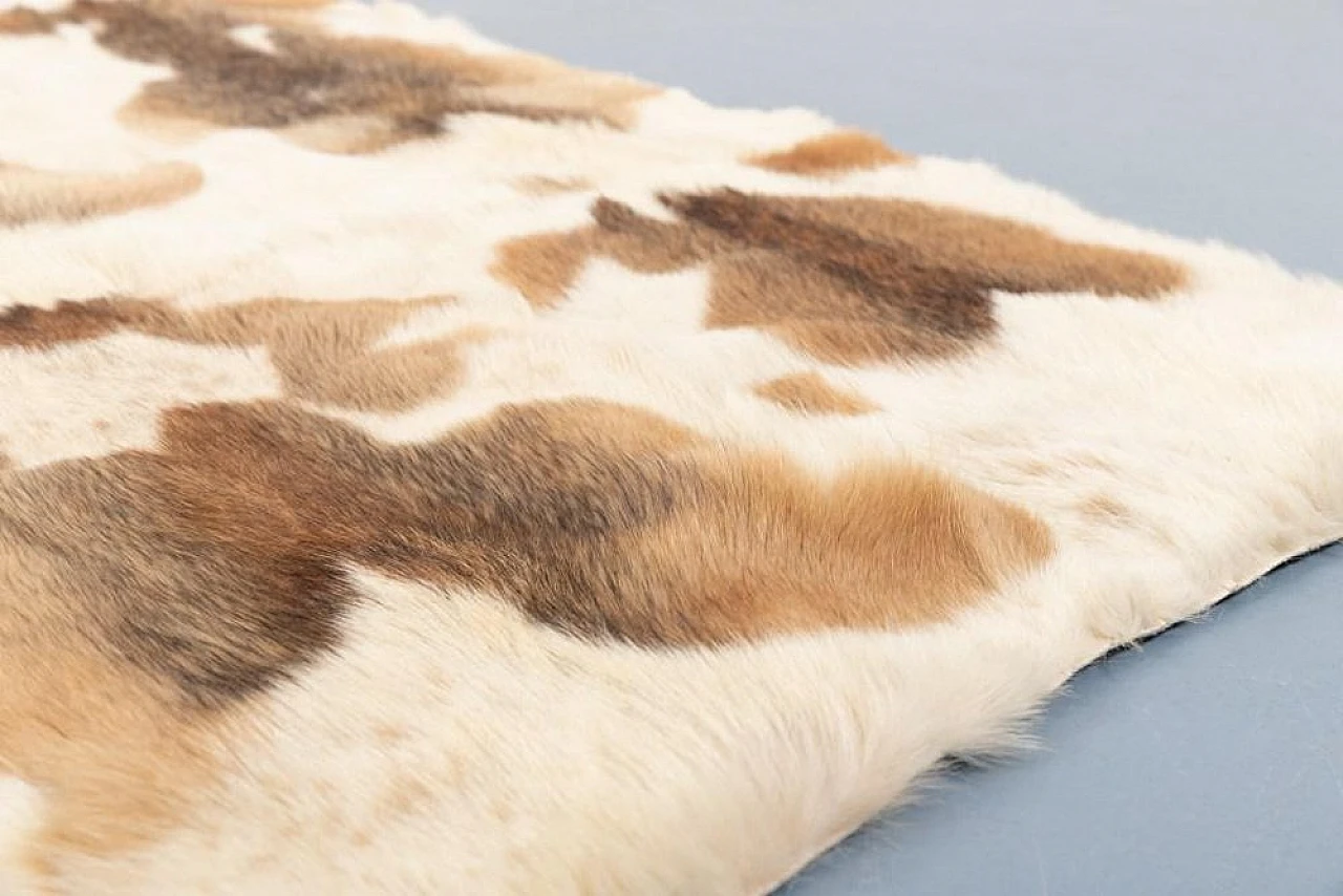 Fur blanket rug by Pietro Bruno, late 20th century 3