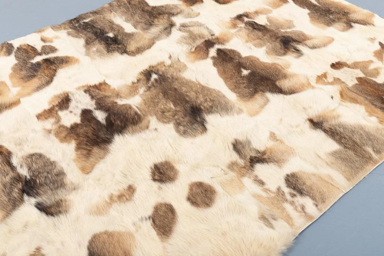 Fur blanket rug by Pietro Bruno, late 20th century 4