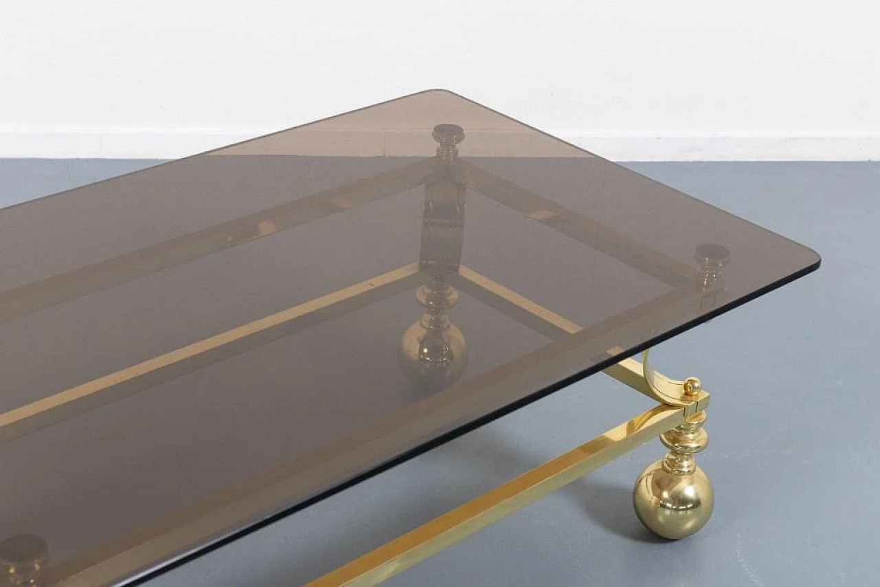 Coffee table in steel and smoked glass by Marzio Cecchi, 1970s 7