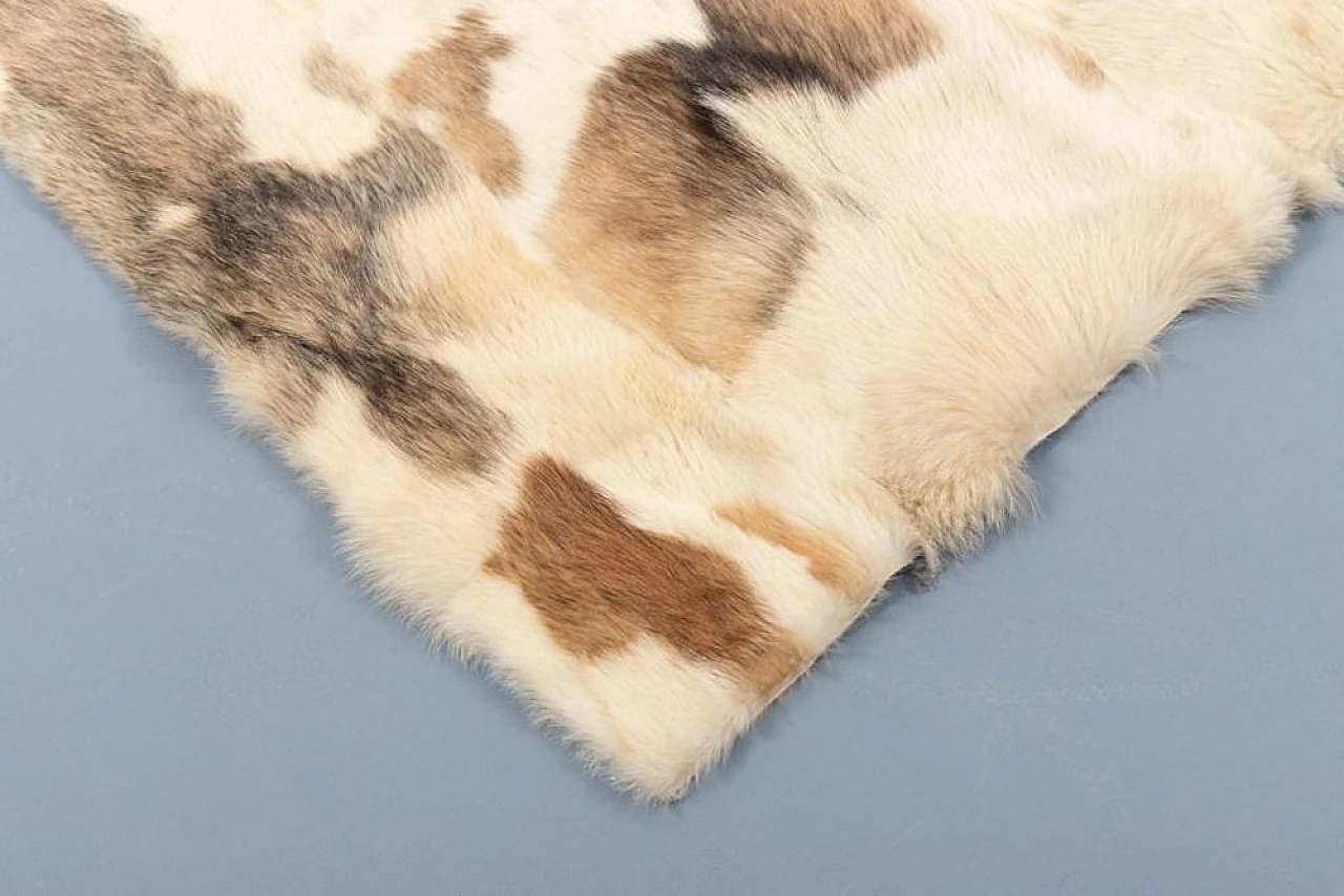 Fur blanket rug by Pietro Bruno, late 20th century 5