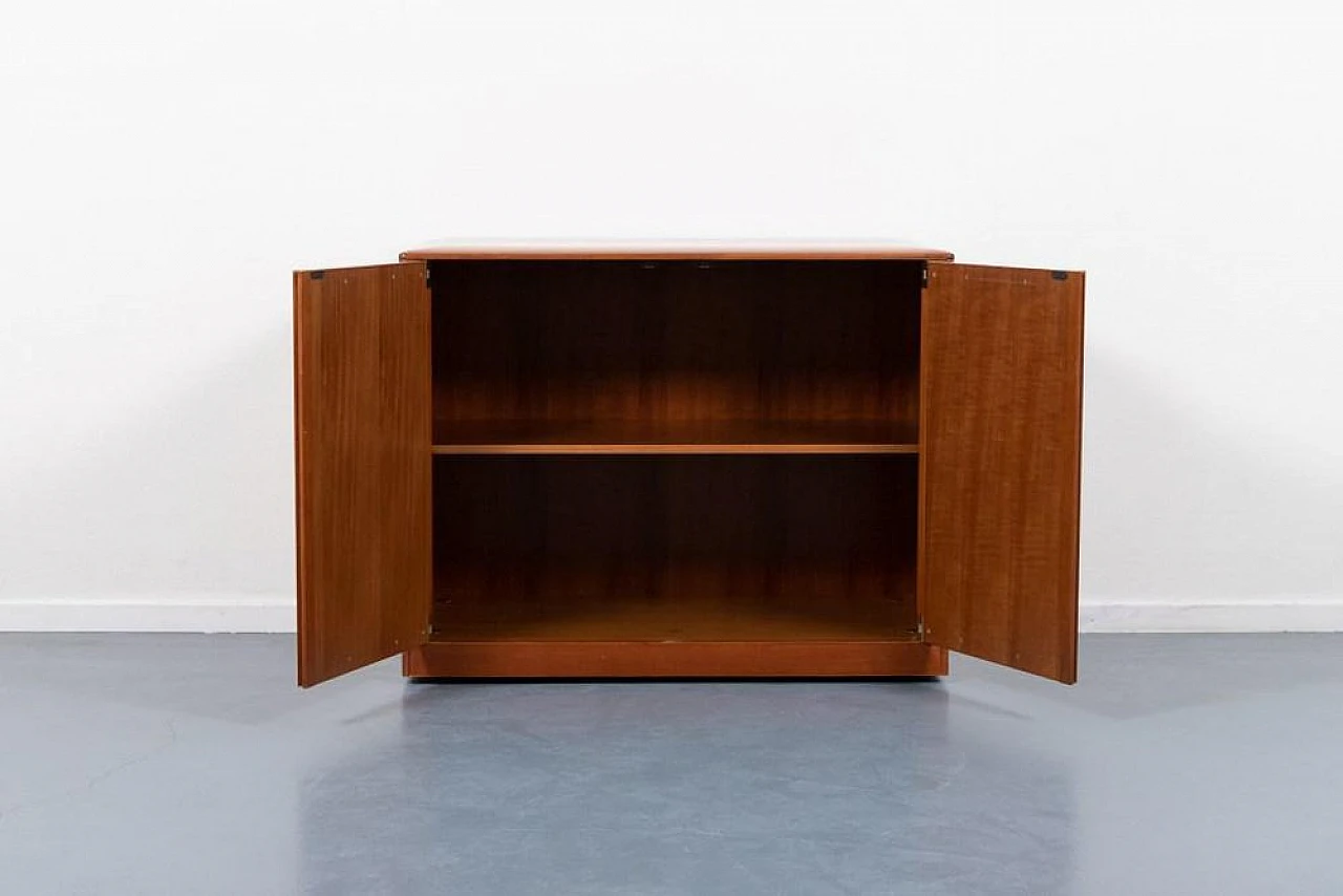 Walnut sideboard with mirror by Gigi Radice, 1980s 8