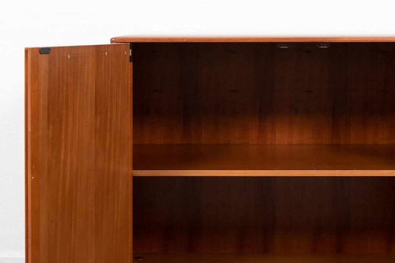 Walnut sideboard with mirror by Gigi Radice, 1980s 9