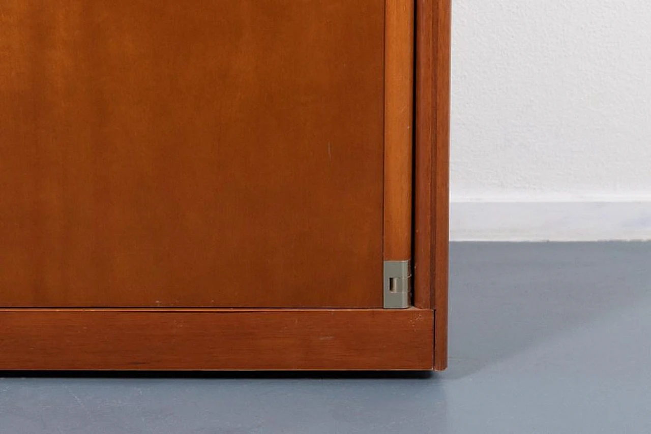 Walnut sideboard with mirror by Gigi Radice, 1980s 10