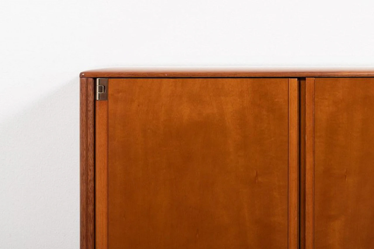 Walnut sideboard with mirror by Gigi Radice, 1980s 12