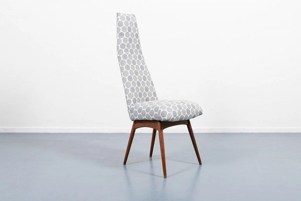 Danish Modern Architectural Chair, 1960s 1