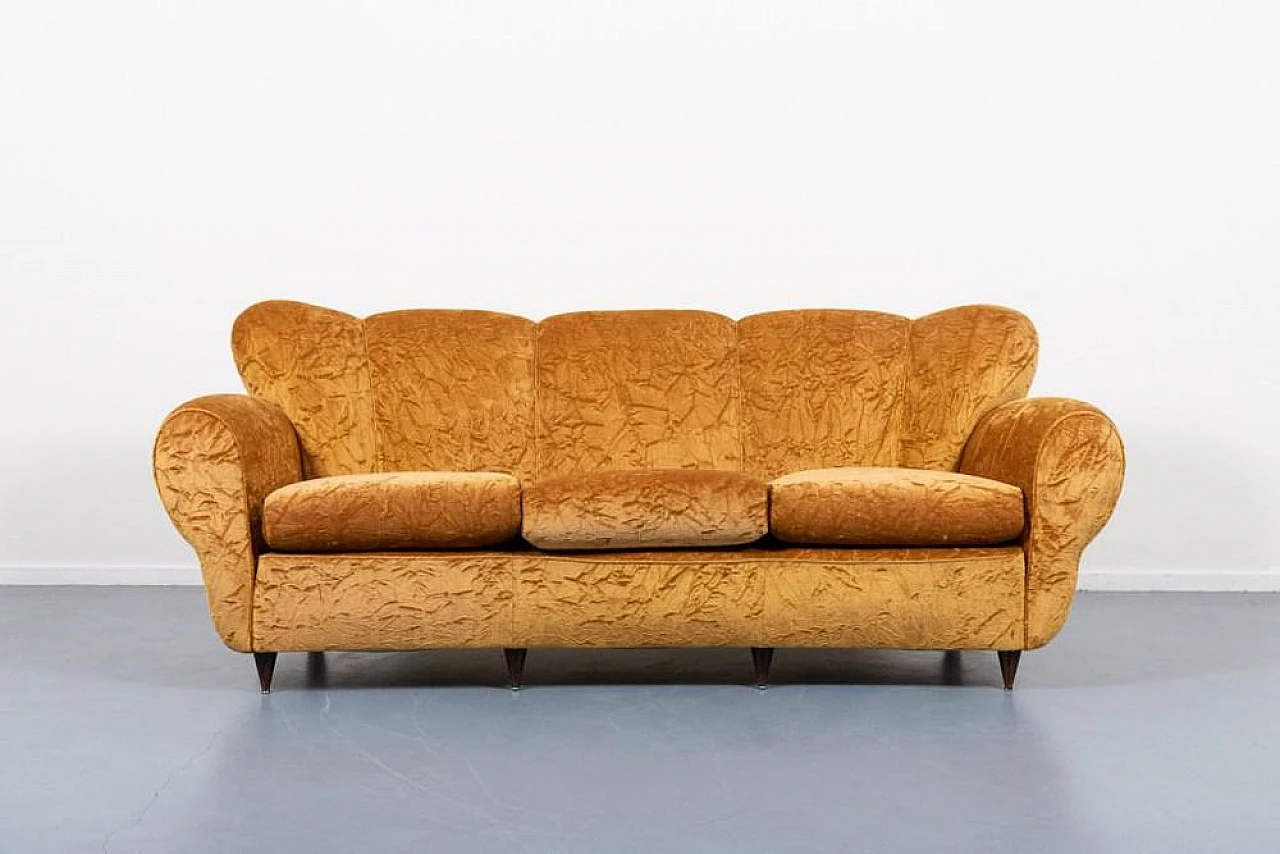 Mid-Century Italian Sofa from Furnishings Borsani, 1940s 1