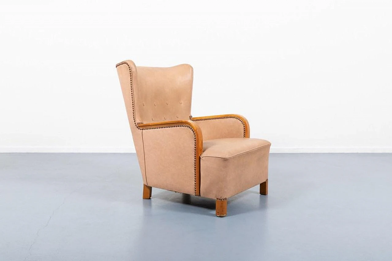 Poltrona Mid-Century moderna, Scandinavia, anni '50 1