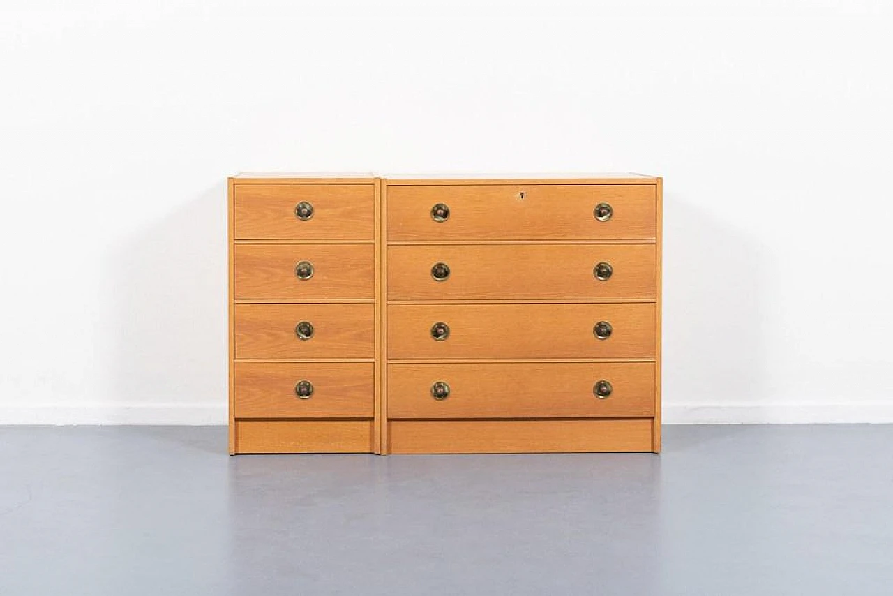 Modern Scandinavian Chest of Drawers, 1960s, Set of 2 5