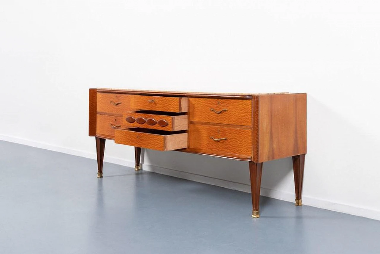 Chest of drawers with marble top by Arredamenti Falcieri, 1950s 2