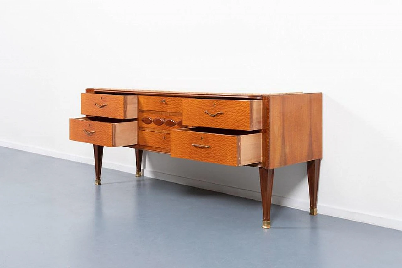 Chest of drawers with marble top by Arredamenti Falcieri, 1950s 3