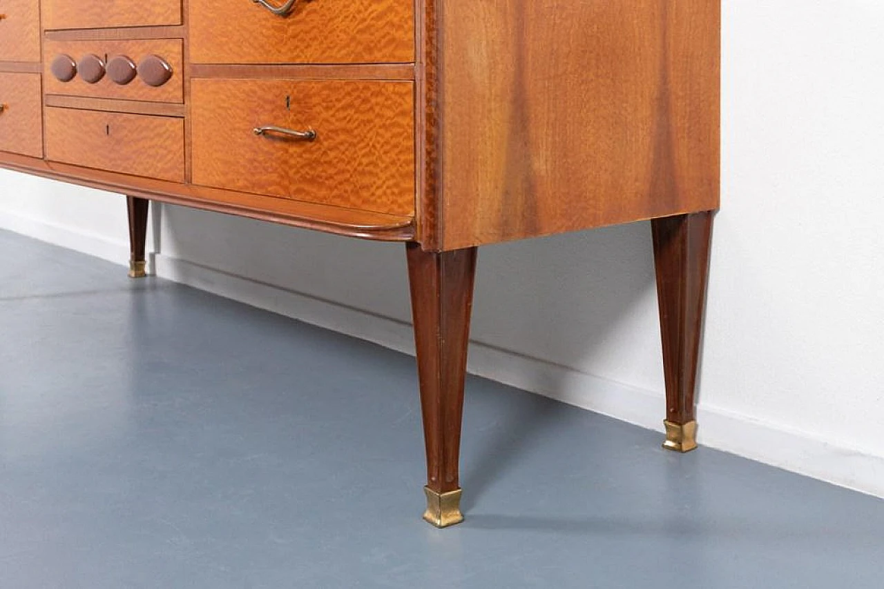 Chest of drawers with marble top by Arredamenti Falcieri, 1950s 7