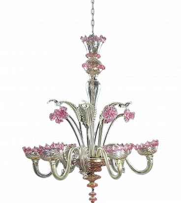 Vintage Murano Glass Chandelier, 2000s