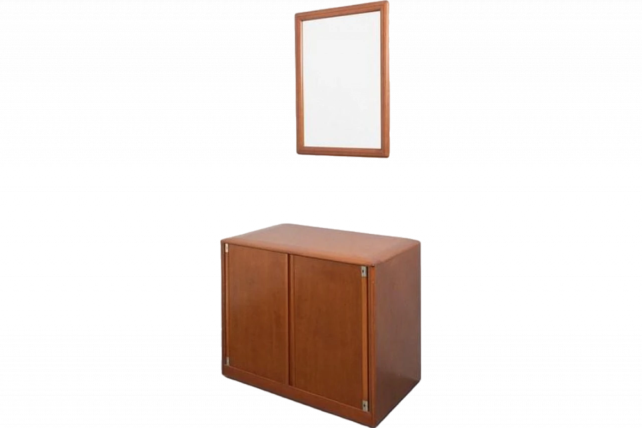 Credenza con specchio in noce di Gigi Radice, anni '80 13