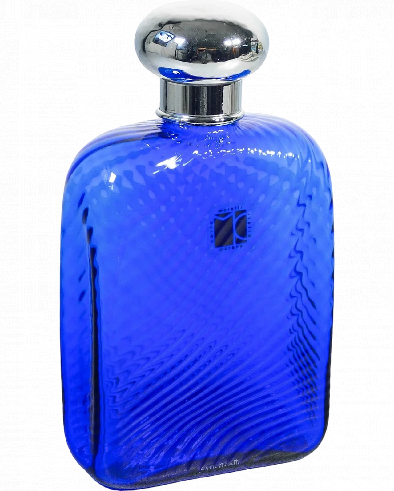 Blown Murano glass bottle by Carlo Moretti, 1970s 9