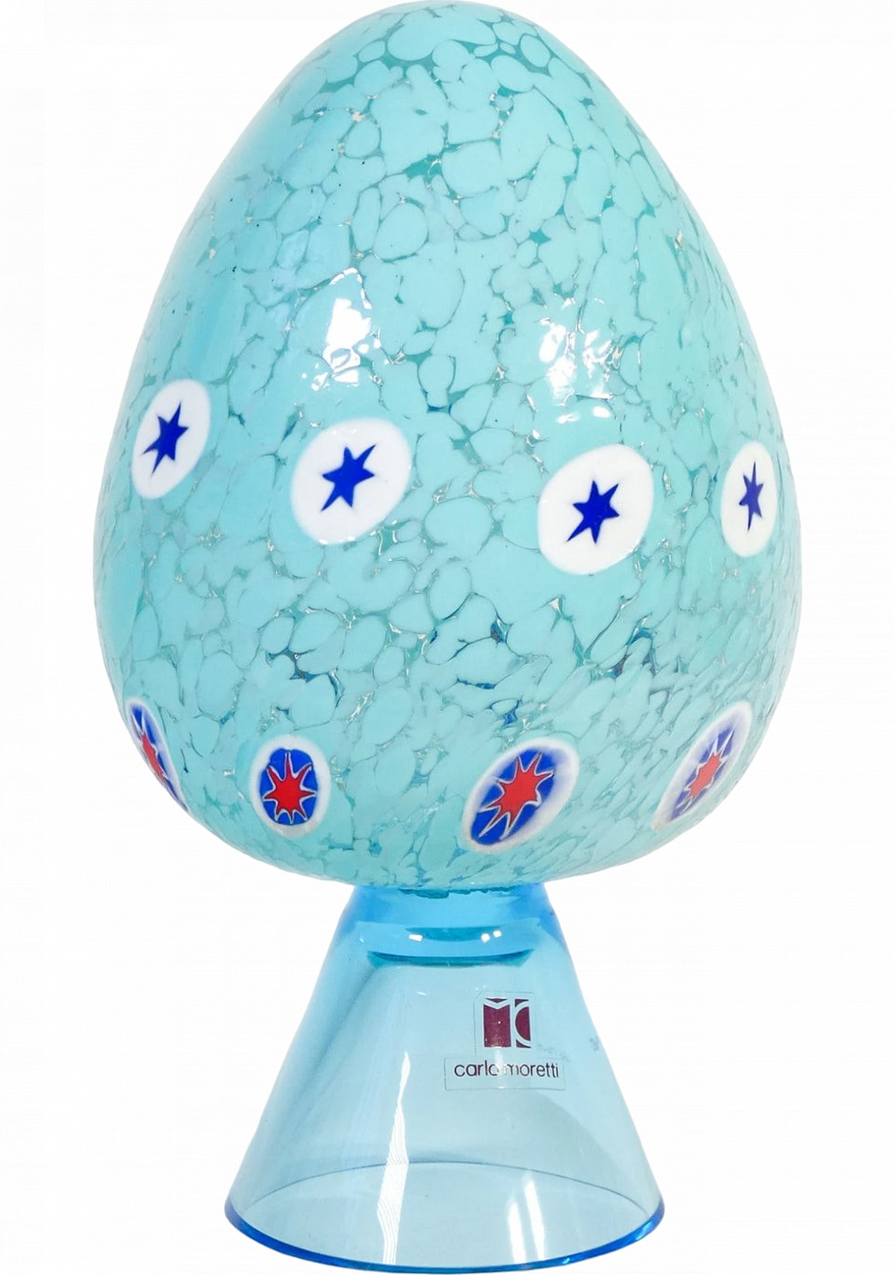 Blown glass egg sculpture by Carlo Moretti, 1970s 8