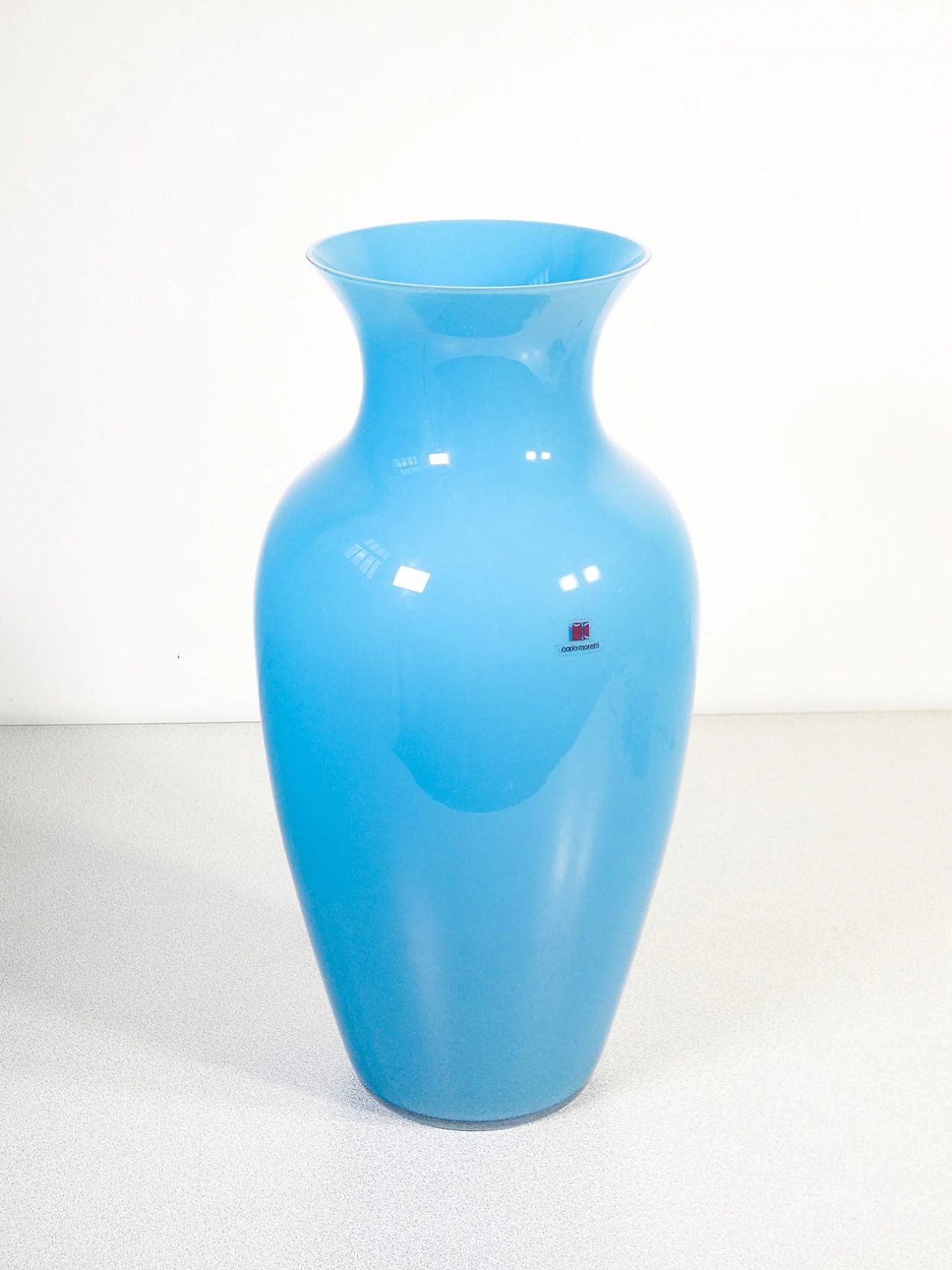 Cinesi vase in Murano blown glass by Carlo Moretti, 1970s 1