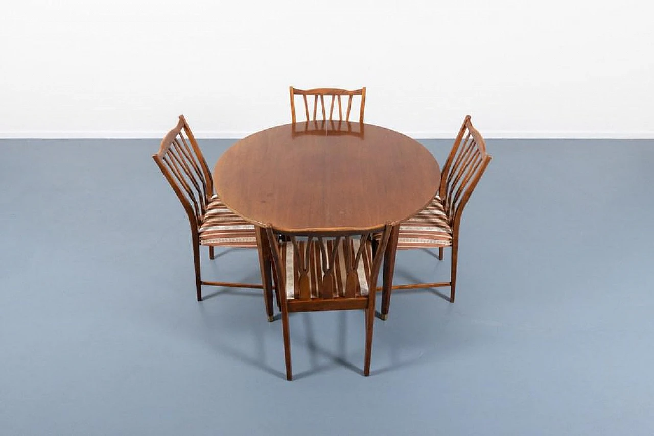 Dining table with 4 chairs by Nils Jonsson for Hugo Troeds, 1960s 1