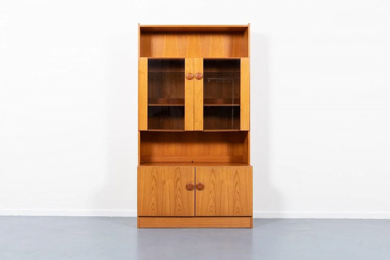 Danish teak veneer cabinet, 1970s 1