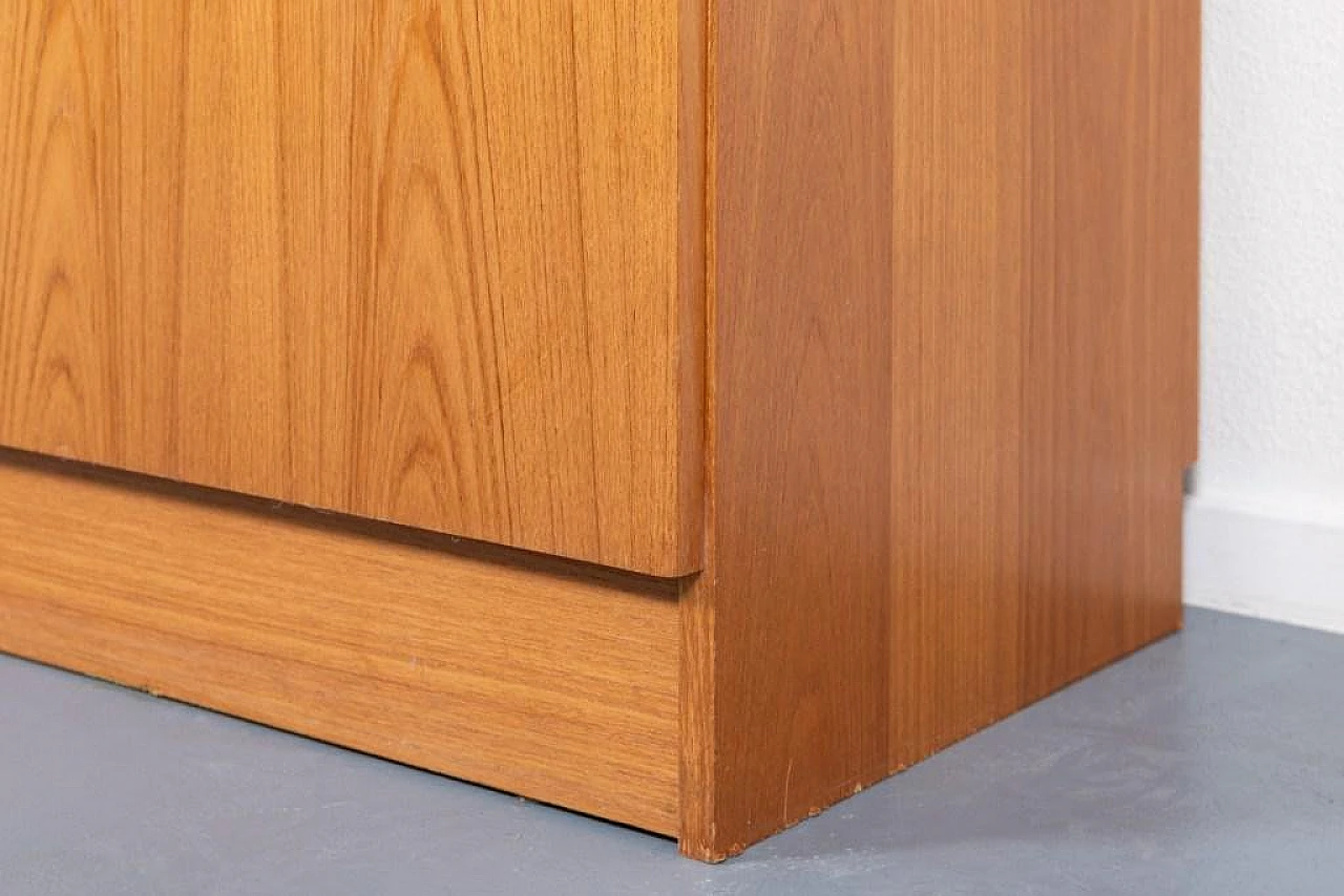 Danish teak veneer cabinet, 1970s 2