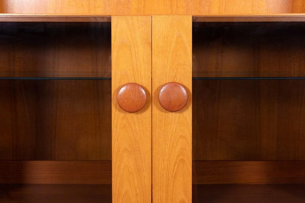 Danish teak veneer cabinet, 1970s 3