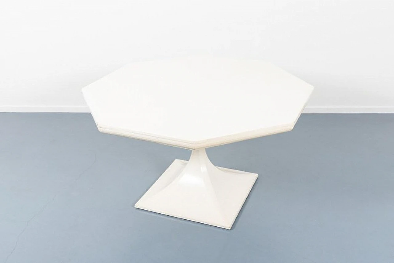 Octagonal stained wood table by Carlo De Carli, 1960s 1