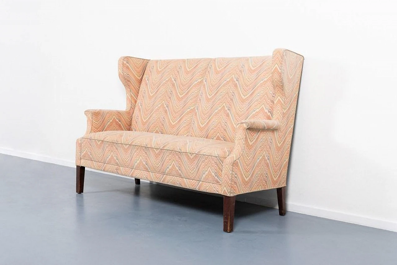 Modern Danish Wing Sofa, 1960s 1