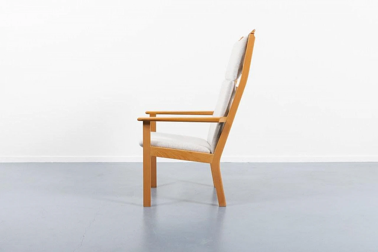 High back easy armchair by Hans Wegner for Getama, 1970s 4