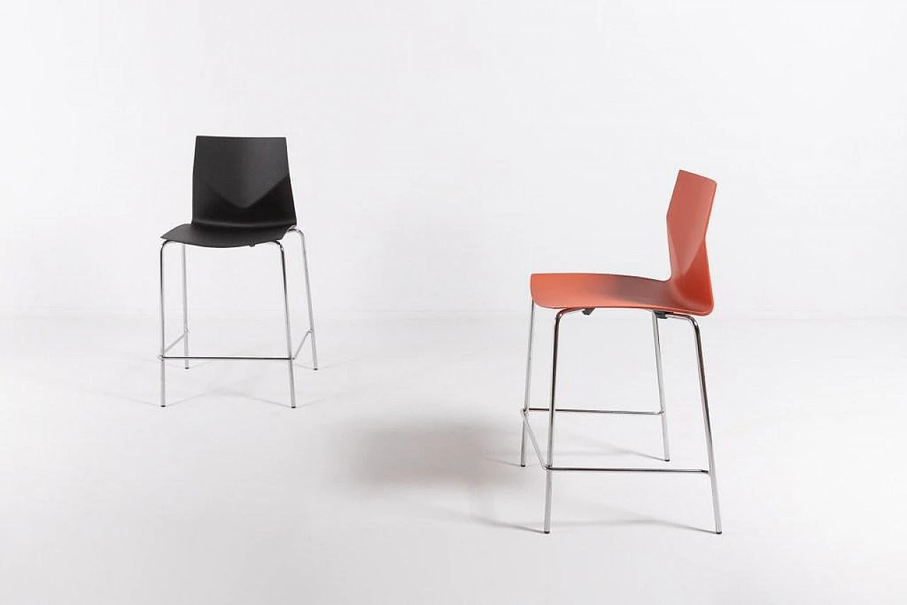 4 Stools by Strand+Hvass in steel, late 20th century 4