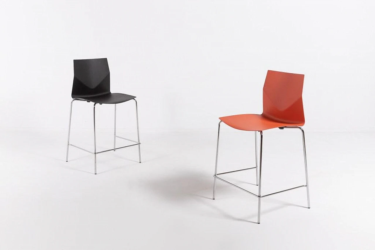 4 Stools by Strand+Hvass in steel, late 20th century 6